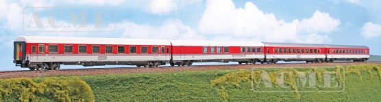 ACME 55384 - H0 - 4-tlg. Set EC-Personenwagen Leonardo da Vinci, DB AG, Ep. V